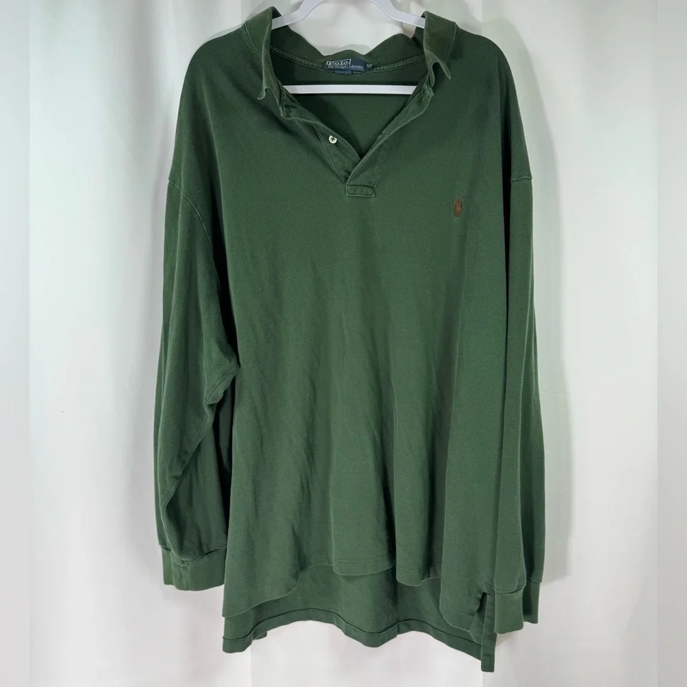 Polo by Ralph Lauren Long Sleeve Green Shirt 4XB
